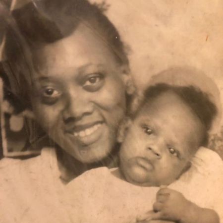 Young Samuel L. Jackson with his mother. 
